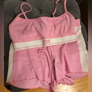 SKIMS pink short set